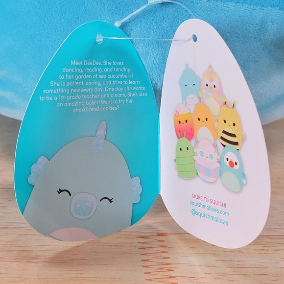 Squishmallow DeeDee the Blue Seahorse 11" Ultrasoft Stuffed Sealife Plush NWT - Picture 11 of 12